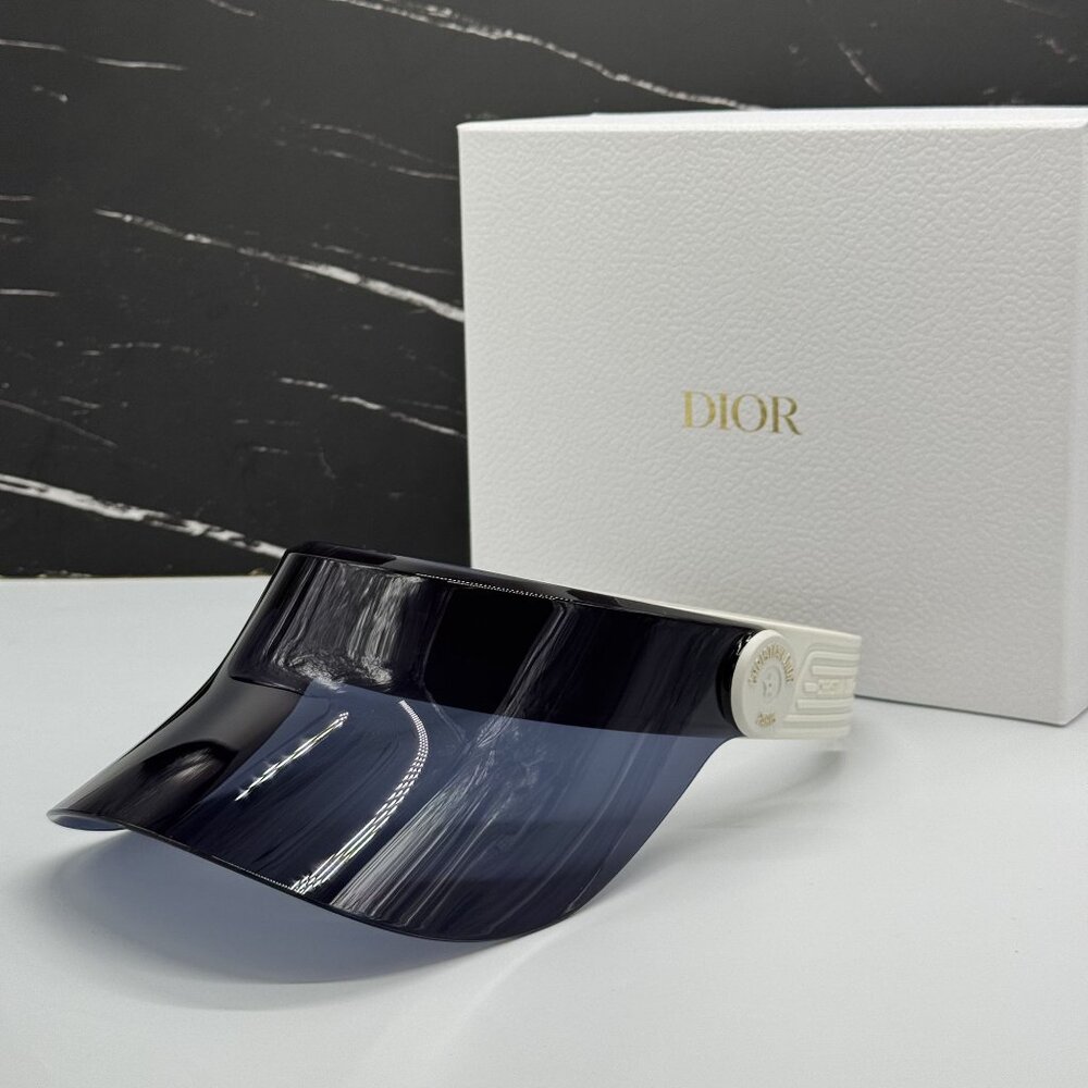 NEW DIOR VISOR  DIORPACIFIC V1U 96B BLACK/WHITE WOMEN SUNGLASSES DIOR